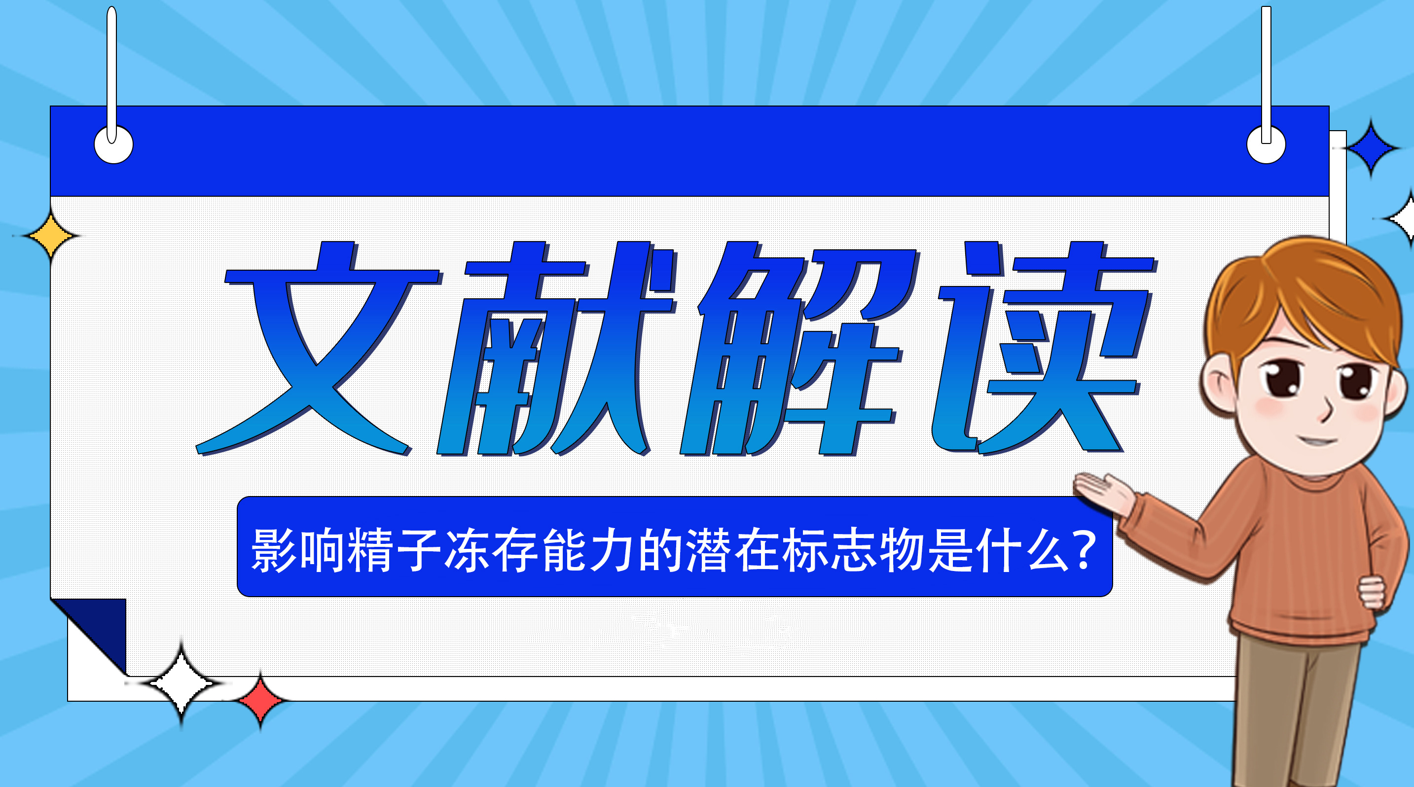 影响精子冻存能力的潜在标志物是什么？